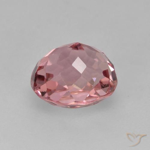 Tourmaline Rose bubblegum léger naturelle ovale, 1.35 ct, VS