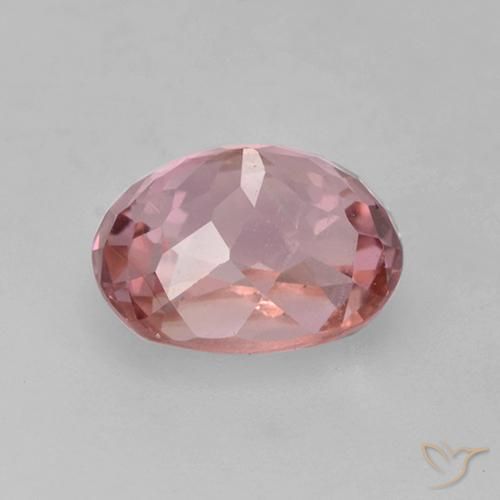 Tourmaline Rose bubblegum naturelle ovale, 1.37 ct, VS
