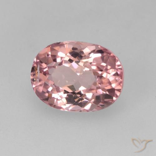 Tourmaline Rose intense naturelle ovale, 1.41 ct, VS