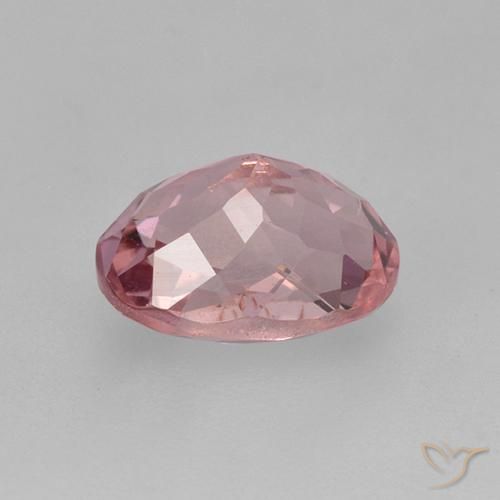Tourmaline Rose intense naturelle ovale, 1.41 ct, VS