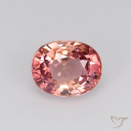 1.48ct Naturel Bois de rose Tourmaline, ovale, VVS-VS