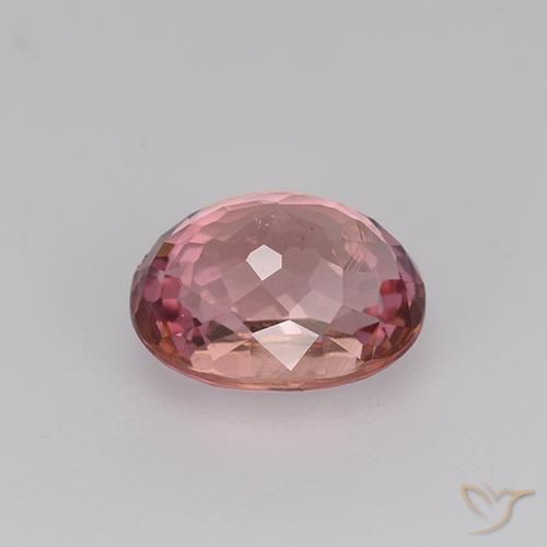 Tourmaline Rose vif naturelle ovale, 1.54 ct, VVS-VS