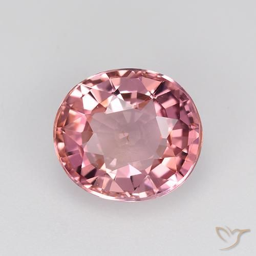 1.68ct Naturel Rose vif Tourmaline, ovale, VVS-VS