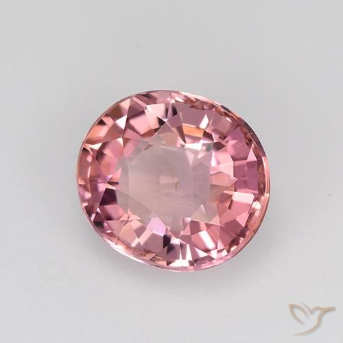 Tourmaline Rose vif naturelle ovale, 1.68 ct, VVS-VS
