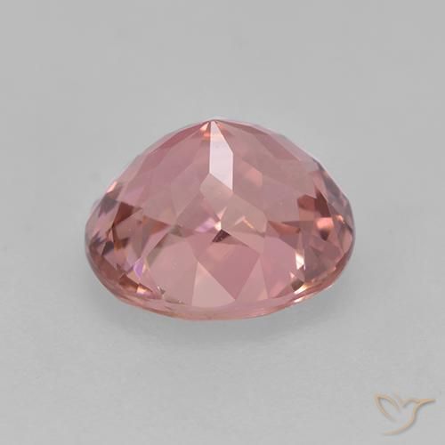 Tourmaline Rose clair naturelle ovale, 1.53 ct, VVS