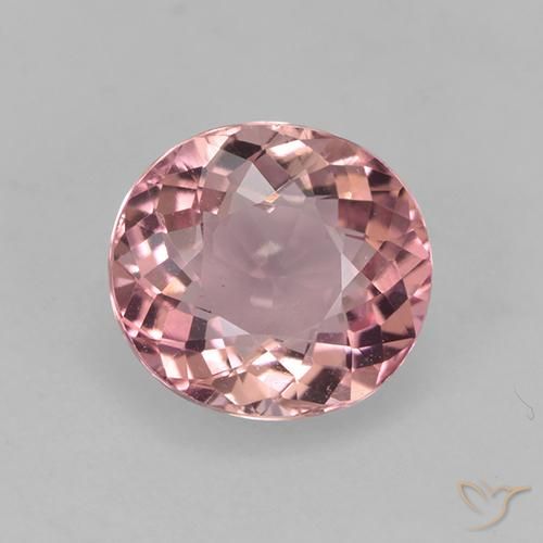 1.45ct Naturel Rose clair Tourmaline, ovale, VVS-VS