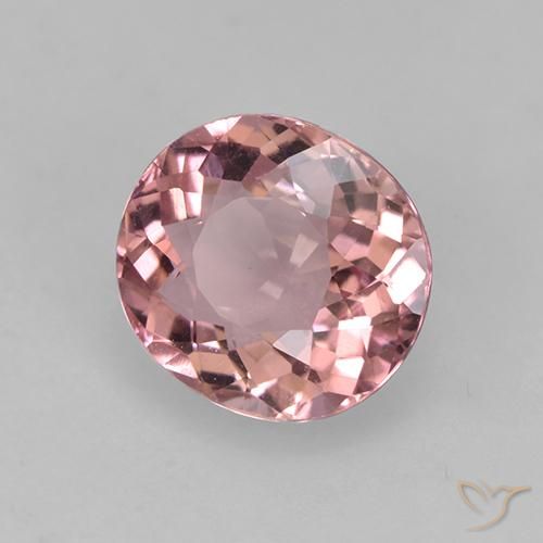 Tourmaline Rose clair naturelle ovale, 1.45 ct, VVS-VS