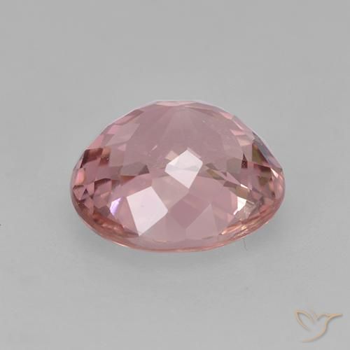 Tourmaline Rose clair naturelle ovale, 1.45 ct, VVS-VS