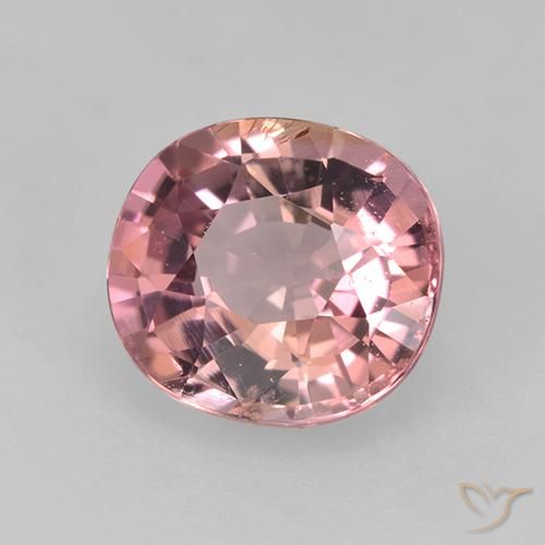 Tourmaline Rose foncé naturelle ovale, 1.57 ct, VVS-VS