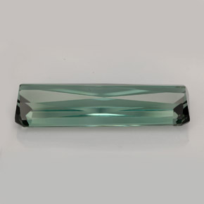 Tourmaline vert naturelle taille émeraude, 14,80 ct, VS
