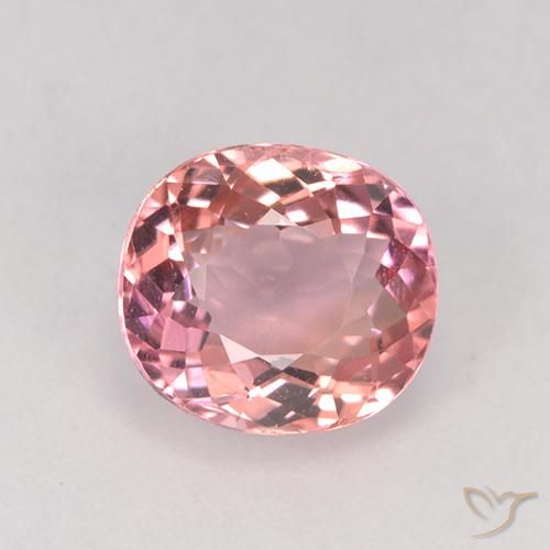 1.61ct Naturel Rose clair Tourmaline, ovale, VVS-VS