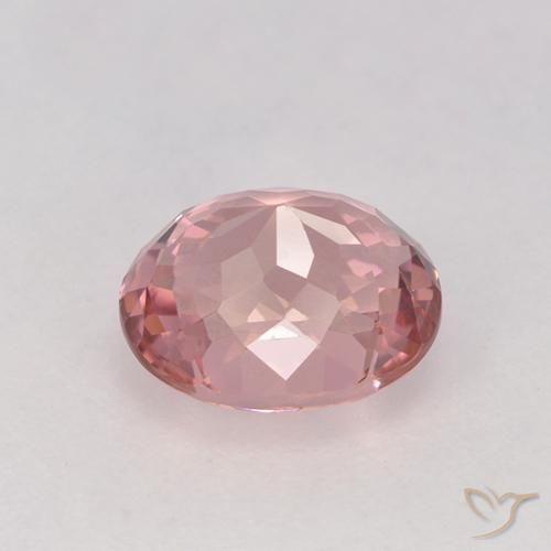 Tourmaline Rose clair naturelle ovale, 1.51 ct, VVS-VS
