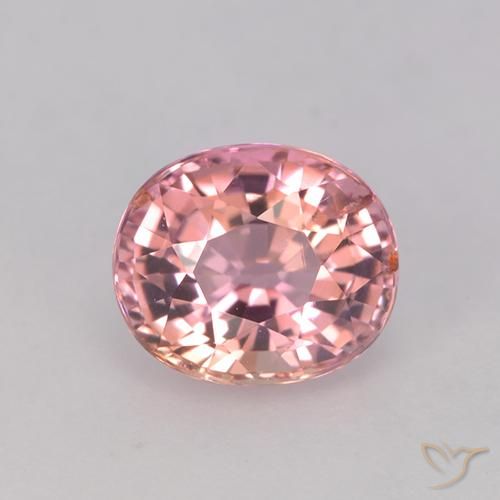 1.32ct Naturel Rose clair Tourmaline, ovale, VVS-VS