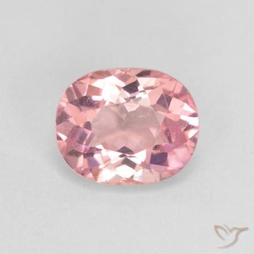 1.32ct Naturel Rose bubblegum léger Tourmaline, ovale, VVS-VS
