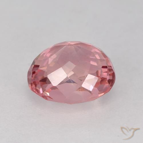 Tourmaline Rose bubblegum naturelle ovale, 1.60 ct, VVS-VS