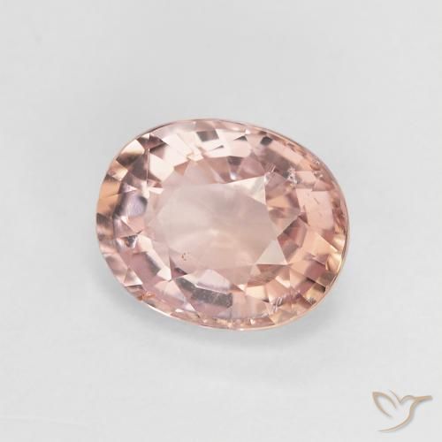 Tourmaline Rouge indien naturelle ovale, 1.61 ct, VS