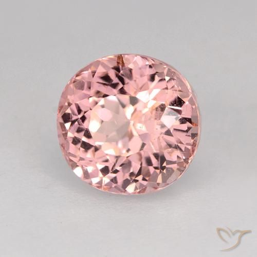 Tourmaline Rose clair naturelle ovale, 1.66 ct, VS