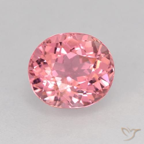 1.57ct Naturel Rose moyen Tourmaline, ovale, VVS-VS