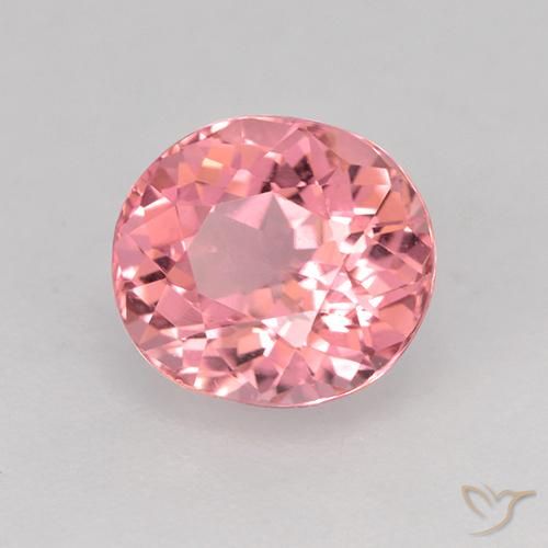 Tourmaline Rose moyen naturelle ovale, 1.57 ct, VVS-VS