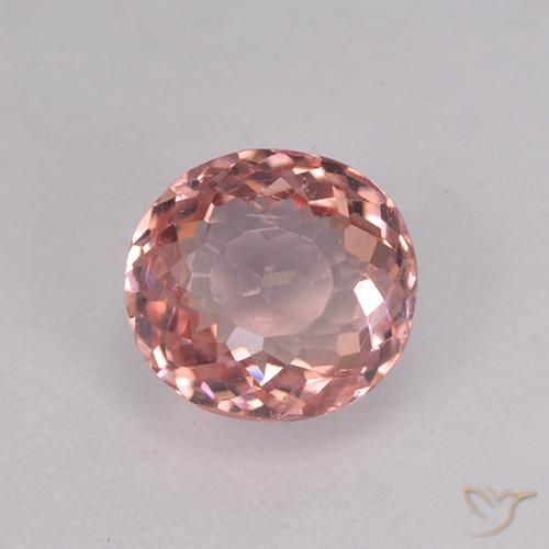1.67ct Naturel Orange rose Tourmaline, ovale, VVS-VS