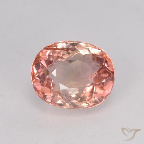 1.48ct Naturel Rose moyen Tourmaline, ovale, VS