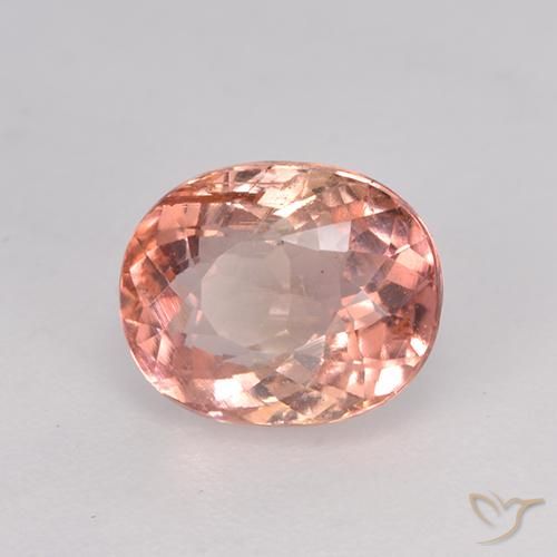 Tourmaline Rose moyen naturelle ovale, 1.48 ct, VS