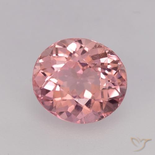 1.80ct Naturel Rose bubblegum Tourmaline, ovale, VVS-VS