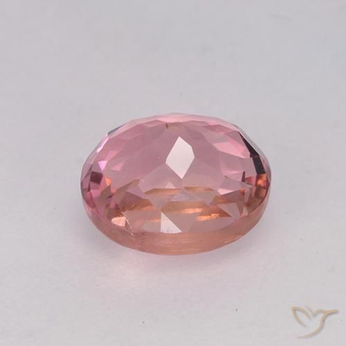 Tourmaline Rose clair naturelle ovale, 1.65 ct, VVS-VS