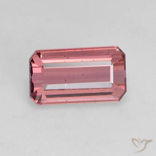 1.51ct Naturel Orange rose Tourmaline, Taille émeraude, VS