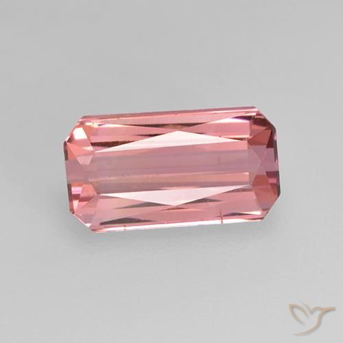 1.64ct Naturel Rose bubblegum Tourmaline, Taille émeraude, VS