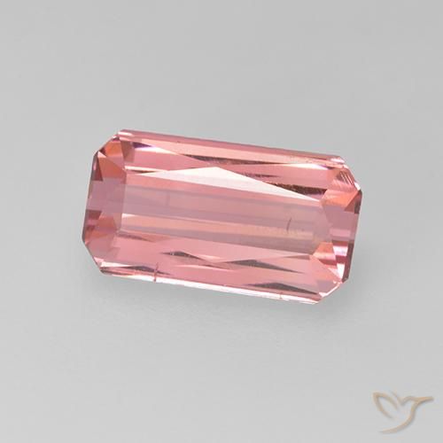 Tourmaline Rose bubblegum naturelle Octogone / coupe Émeraude, 1.64 ct, VS