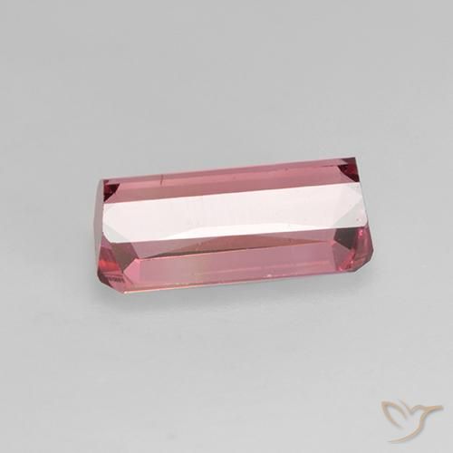Tourmaline Rose bubblegum naturelle Octogone / coupe Émeraude, 1.64 ct, VS