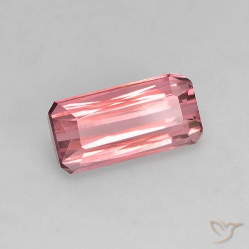 Tourmaline Rose clair naturelle Octogone / coupe Émeraude, 1.27 ct, VVS-VS