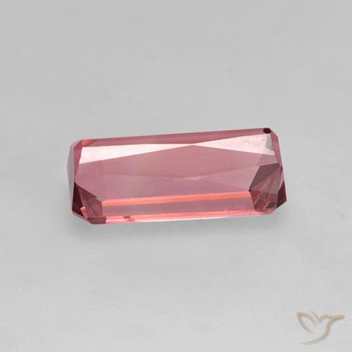 Tourmaline Rose clair naturelle Octogone / coupe Émeraude, 1.27 ct, VVS-VS