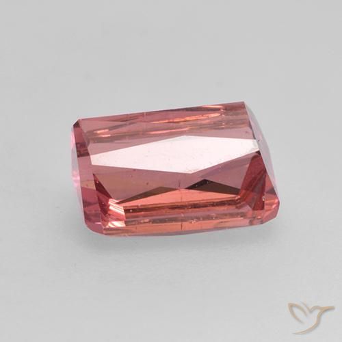 Tourmaline Rose intense naturelle Octogone / coupe Émeraude, 1.81 ct, VS-SI