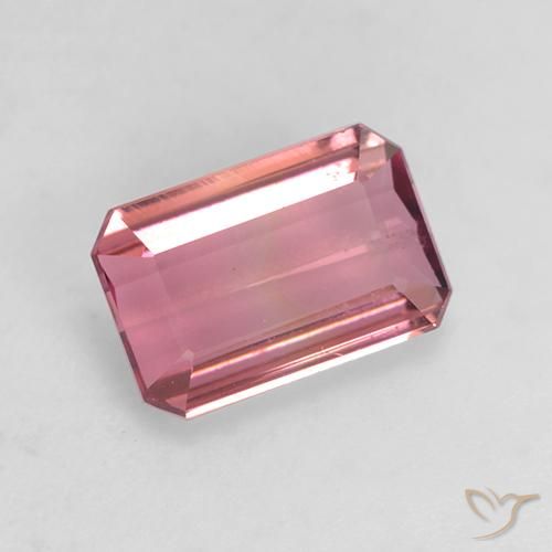 Tourmaline Rose moyen naturelle Octogone / coupe Émeraude, 1.49 ct, VVS-VS