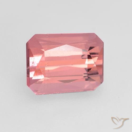 Tourmaline Rose moyen naturelle Octogone / coupe Émeraude, 1.14 ct, VVS-VS