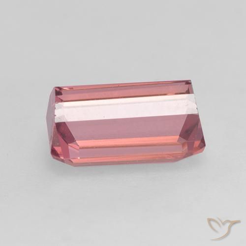 Tourmaline Rose bubblegum naturelle Octogone / coupe Émeraude, 1.55 ct, VVS-VS