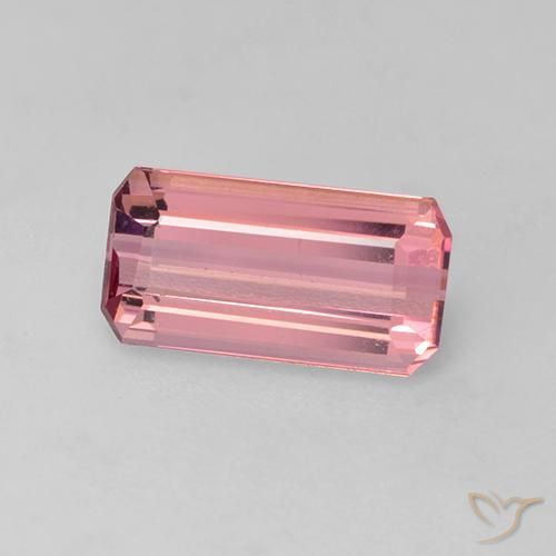Tourmaline Rose moyen naturelle Octogone / coupe Émeraude, 1.12 ct, VVS-VS