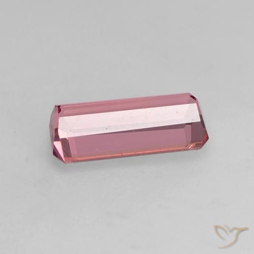 Tourmaline Rose moyen naturelle Octogone / coupe Émeraude, 1.12 ct, VVS-VS