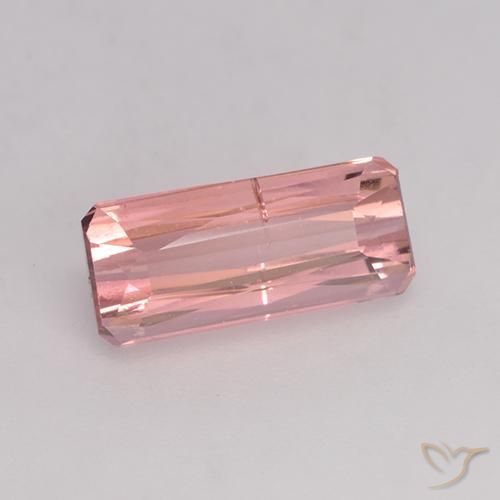 Tourmaline Rose bubblegum naturelle Octogone / coupe Émeraude, 1.28 ct, SI
