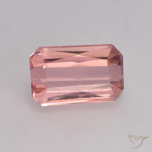 1.35ct Naturel Orange rose Tourmaline, Taille émeraude, VS
