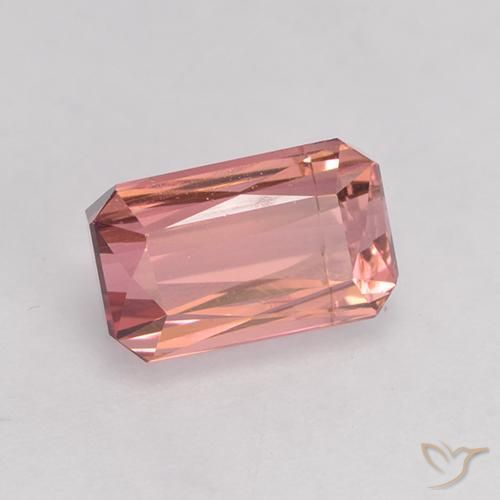 Tourmaline Rose moyen naturelle Octogone / coupe Émeraude, 1.52 ct, VS-SI