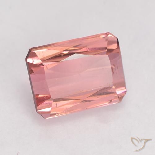 Tourmaline Rose moyen-léger naturelle Octogone / coupe Émeraude, 1.45 ct, VS