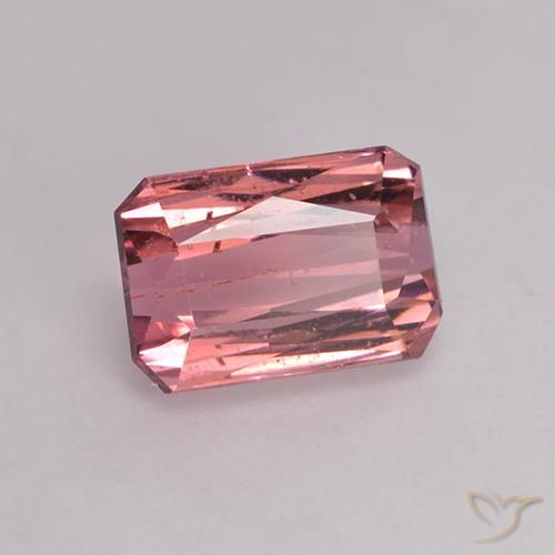 Tourmaline Rose moyen naturelle Octogone / coupe Émeraude, 1.60 ct, VS-SI
