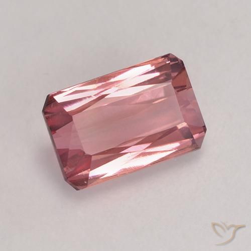 Tourmaline Rose foncé naturelle Octogone / coupe Émeraude, 1.64 ct, VVS-VS
