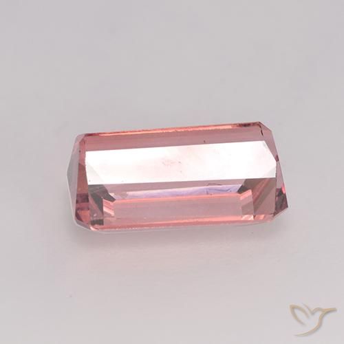 Tourmaline Orange rose naturelle Octogone / coupe Émeraude, 1.83 ct, VVS-VS