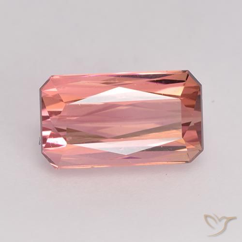 Tourmaline Rose moyen naturelle Octogone / coupe Émeraude, 1.73 ct, VVS-VS