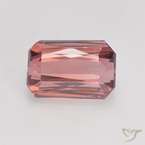 1.83ct Naturel Rose moyen Tourmaline, Taille émeraude, VS