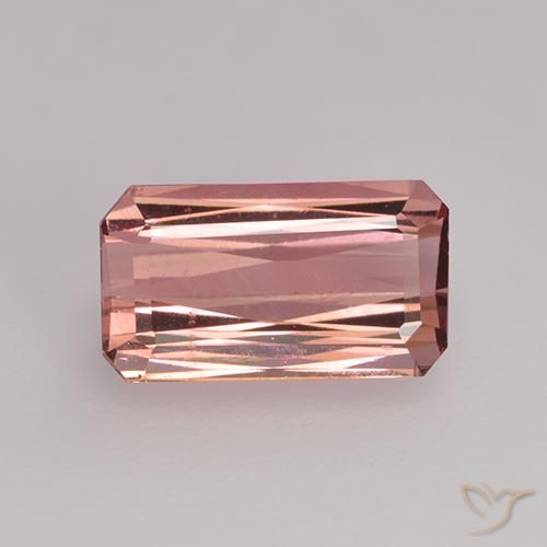 Tourmaline Rose moyen naturelle Octogone / coupe Émeraude, 1.55 ct, VS